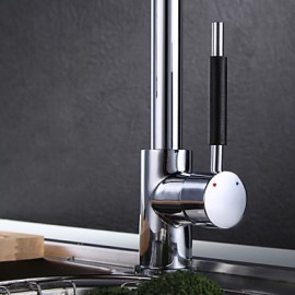 Deck Mounted Single Handle One Hole with Chrome Kitchen Tap