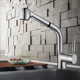 Deck Mounted Single Handle One Hole with Chrome Kitchen Tap