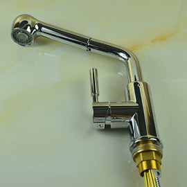 Deck Mounted Single Handle One Hole with Chrome Kitchen Tap