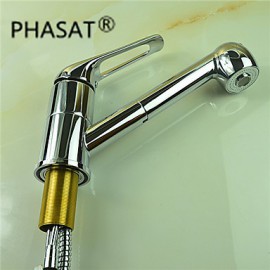 Deck Mounted Single Handle One Hole with Chrome Kitchen Tap