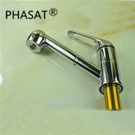 Deck Mounted Single Handle One Hole with Chrome Kitchen Tap