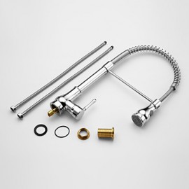 Deck Mounted Single Handle One Hole with Chrome Kitchen Tap