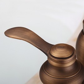 Deck Mounted Single Handle Two Holes with Antique Brass Kitchen Tap