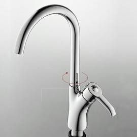 European Simple Style Hot and Cold Water Brass Bathroom Kitchen Tap