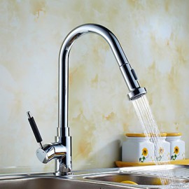 Deck Mounted Single Handle One Hole with Chrome Kitchen Tap