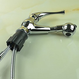 Deck Mounted Single Handle One Hole with Chrome Kitchen Tap