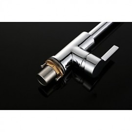 Contemporary Brass Kitchen Tap (Stainless Steel)/Cold and Hot Water Tap Kitchen