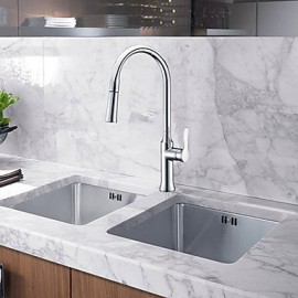 Deck Mounted Single Handle One Hole with Chrome Kitchen Tap