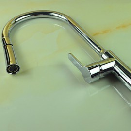 Deck Mounted Single Handle One Hole with Chrome Kitchen Tap