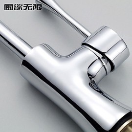 Deck Mounted Single Handle One Hole with Chrome Kitchen Tap