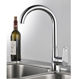 Deck Mounted Single Handle One Hole with Chrome Kitchen Tap