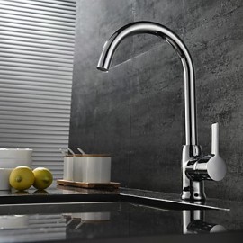 Deck Mounted Single Handle One Hole with Chrome Kitchen Tap