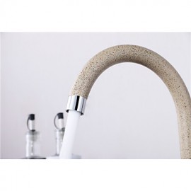 Contemprorary Painting Single Handle Brass Kitchen Tap Mixer