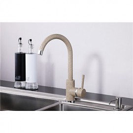 Contemprorary Painting Single Handle Brass Kitchen Tap Mixer