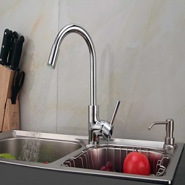 Kitchen Tap Contemporary Kitchen LED Tap with Chrome Finish