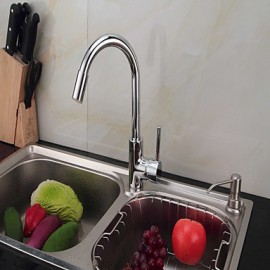 Kitchen Tap Contemporary Kitchen LED Tap with Chrome Finish