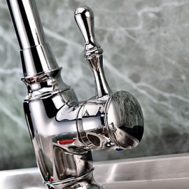 Deck Mounted Single Handle One Hole with Chrome Kitchen Tap