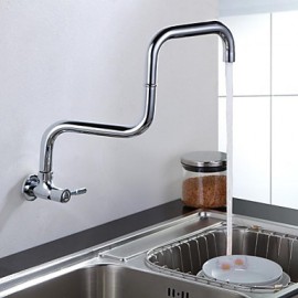 Wall Mounted Single Handle One Hole with Chrome Kitchen Tap