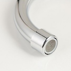 Wall Type 360 Degree Rotatable Chrome Plated Brass Kitchen Sink Tap - Silver