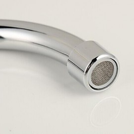 360 Degree Rotatable Chrome Plated Brass Kitchen Sink Tap - Silver