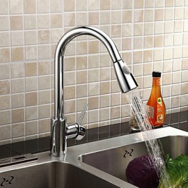 Kitchen Tap Centerset / Pull out with Chrome Single Handle One Hole