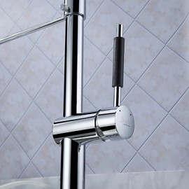 Kitchen Tap LED / Centerset with Chrome Single Handle One Hole