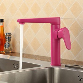 Kitchen Tap Centerset with Painting Single Handle One Hole