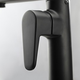 Kitchen Tap Centerset with Painting Single Handle One Hole