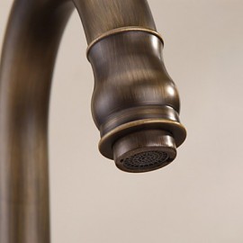 Personalized Kitchen Tap Antique Brass Finish Deck Mounted Single Handle