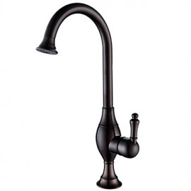 Deck Mounted Single Handle One Hole with Oil-rubbed Bronze Kitchen Tap
