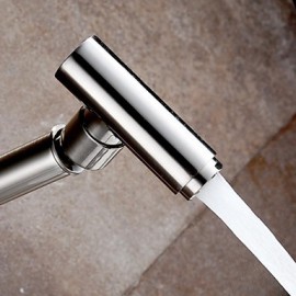 Deck Mounted Single Handle One Hole with Brushed Kitchen Tap