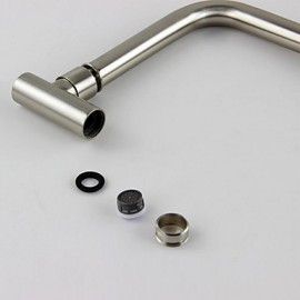 Deck Mounted Single Handle One Hole with Brushed Kitchen Tap