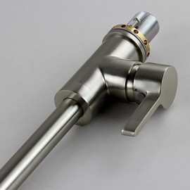 Deck Mounted Single Handle One Hole with Brushed Kitchen Tap