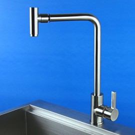 Deck Mounted Single Handle One Hole with Brushed Kitchen Tap