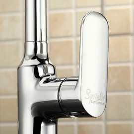 Kitchen Tap Centerset with Chrome Single Handle One Hole