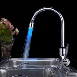 Kitchen Tap LED / Centerset with Chrome Single Handle One Hole