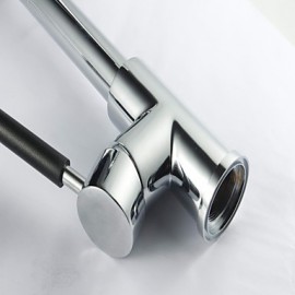 Chrome Finish Kitchen Tap with Color Changing LED Light