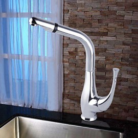 Deck Mounted Single Handle One Hole with Chrome Kitchen Tap