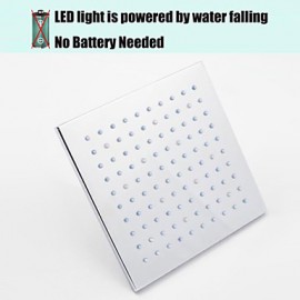 Shower Tap Contemporary LED / Thermostatic / Rain Shower / Widespary / Handshower Included Brass Chrome