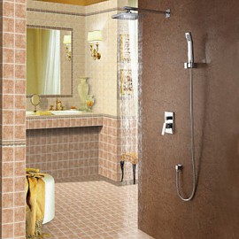 Contemporary Shower Tap with 8 inch Shower head + Hand Shower
