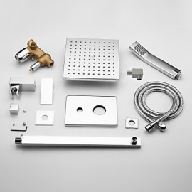 Contemporary Shower Tap with 8 inch Shower head + Hand Shower