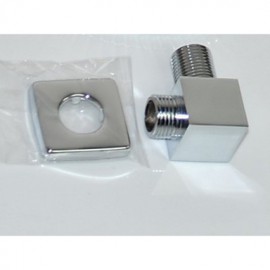 Wall Mounted Rain Shower Tap Set 12"Square Shower Head Bathroom Mixer Taps