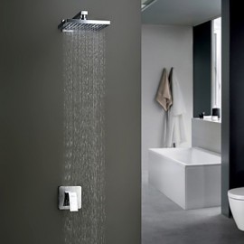 Shower Tap Wall Mount with Chrome Single Handle Two Holes