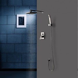 Shower Tap Wall Mount with Chrome Single Handle Four Holes