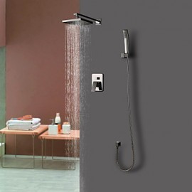 Shower Tap Wall Mount with Chrome Single Handle Four Holes