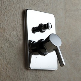 Shower Tap Set Wall Mount Contemporary Chrome