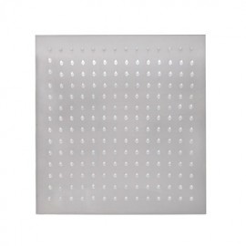 12 Inch Chrome Square Shower Three Handles Rainfall Shower Tap Thermostatic Mixer Shower Massage Jet