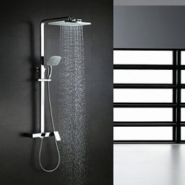 Shower Tap Contemporary Waterfall / Rain Shower / Handshower Included Brass Chrome