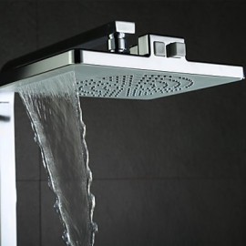Shower Tap Contemporary Waterfall / Rain Shower / Handshower Included Brass Chrome