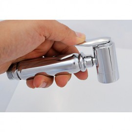 Bathroom/Toilet Handheld Shattaf Bidet Shower Spray, With Thermostatic Tap Valve And 150 cm Stainless Steel Hose